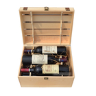 Boîte naturelle à vin de pin de 6 bouteilles 360*265*210 fabriqué à la main millimètre avec le certificat de FSC